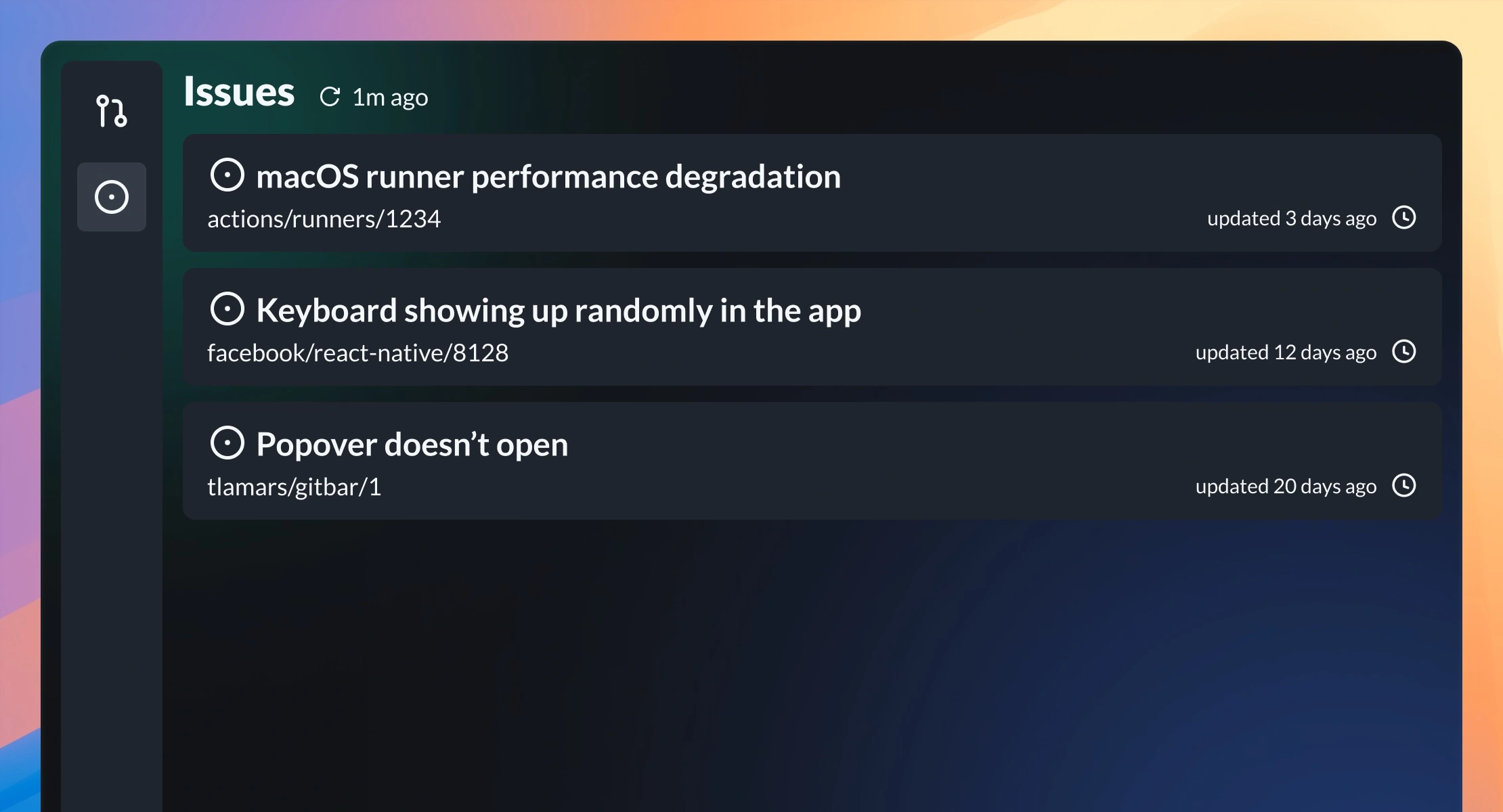 Issues (GitHub Only)